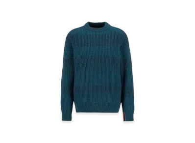 Barbour x Paul Smith Saddle Crew Neck Knit "Blue"
