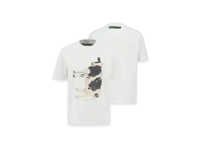Barbour x Paul Smith Cow Print T-Shirt "White"