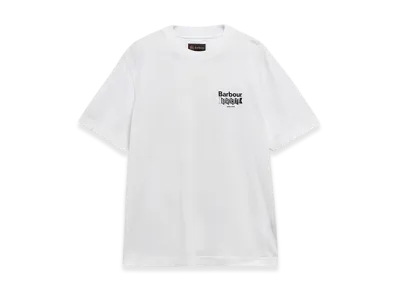 Barbour x BARACUTA All Nighter T-shirt (Oversized Fit) "White"