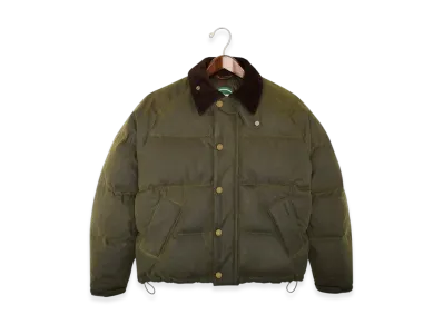 Barbour x SOREL Transport Wax Puffer Jacket "Archive Olive"