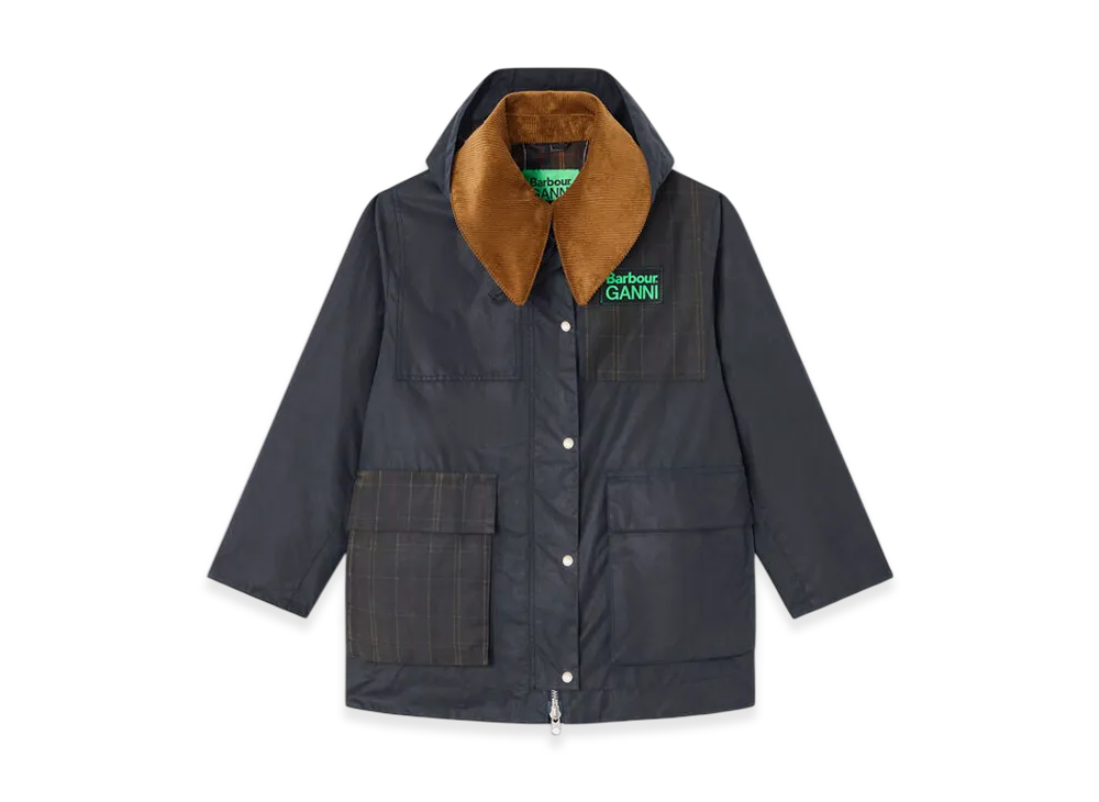Barbour x GANNI Waxed Jacket "Sky Captain"