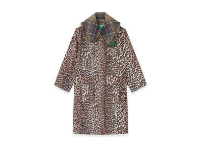 Barbour x GANNI Long Coat "Leopard"