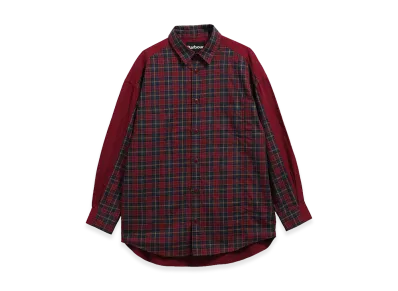 Barbour x Feng Chen Wang Split Pocket Long-Sleeved Tartan Shirt "Cardinal Tartan"