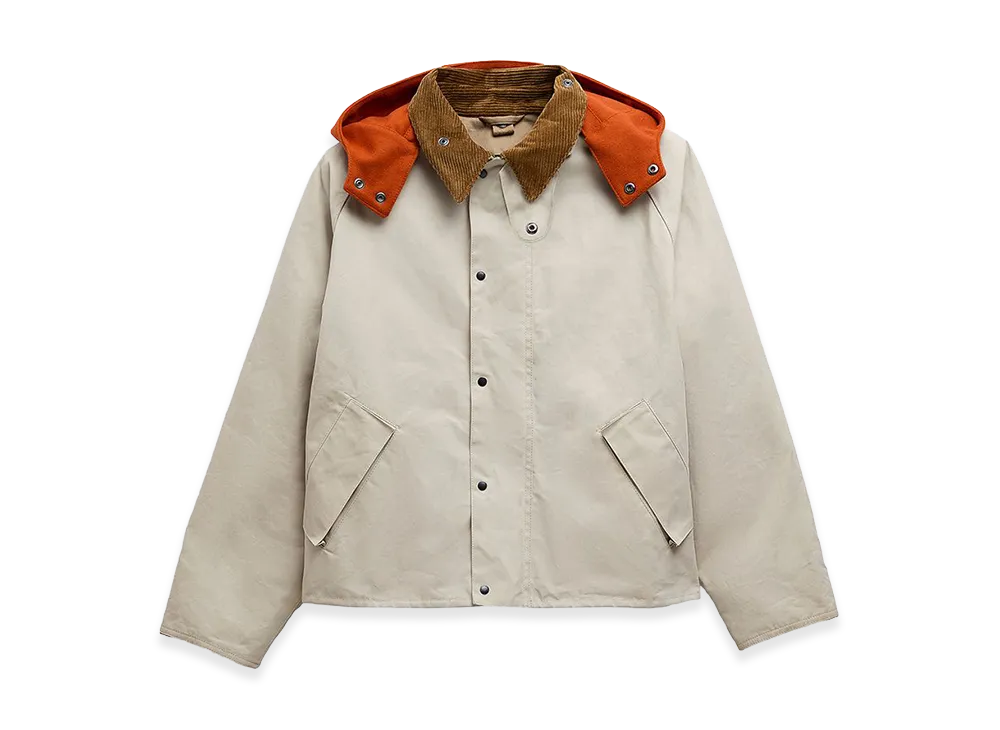 Barbour x KAPTAIN SUNSHINE Short Cruiser Jacket "Light Gray"