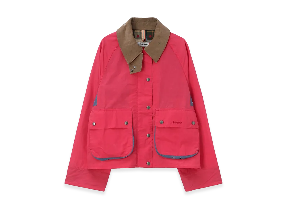 Barbour x Paul Smith Women's Alma Cotton Jacket "Cherry"