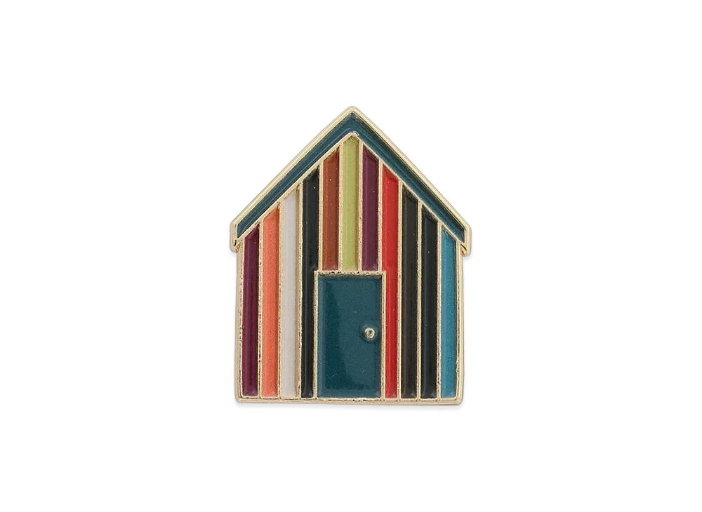Barbour x Paul Smith Beach Hut Pin Badge "Multi"