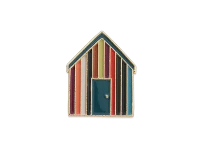 Barbour x Paul Smith Beach Hut Pin Badge "Multi"