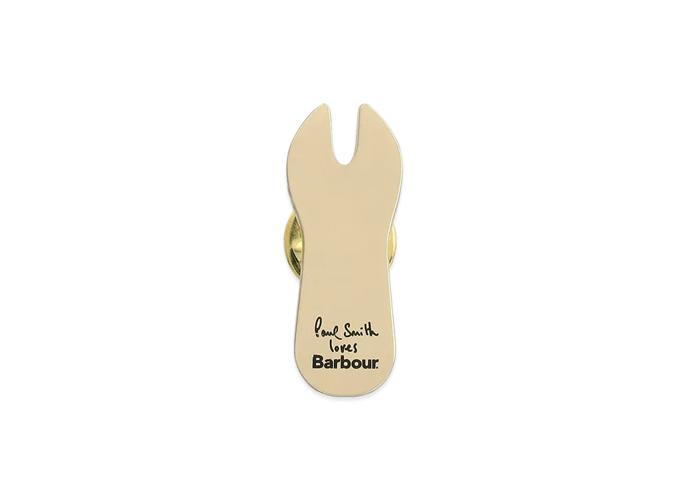 Barbour x Paul Smith Chip Fork Pin Badge "Gold"