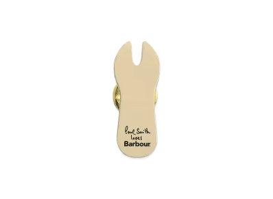 Barbour x Paul Smith Chip Fork Pin Badge "Gold"