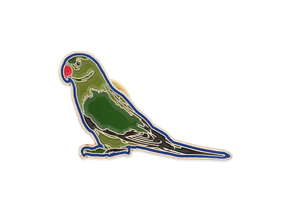 Barbour x Paul Smith Parrot Pin Badge "Green"