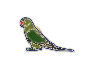 Barbour x Paul Smith Parrot Pin Badge "Green"
