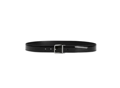 DOLCE&GABBANA Patent Calfskin Belt "Black"