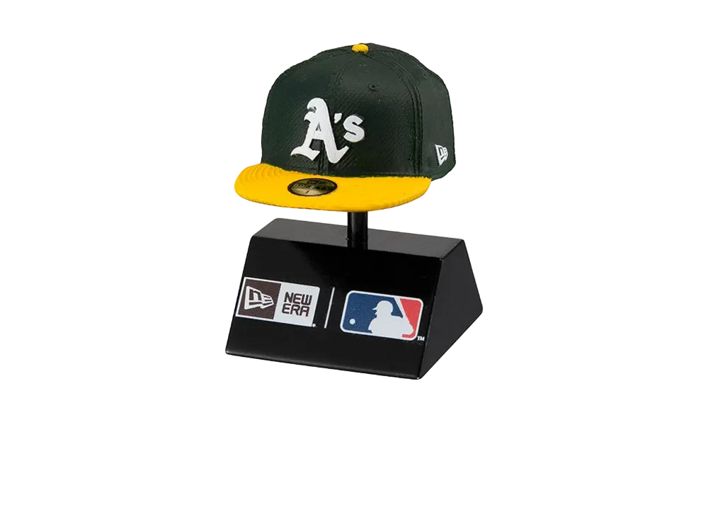 BANDAI NEW ERA 59FIFTY MLB On-Field Cap Miniature Figure Collection Oakland Athletics