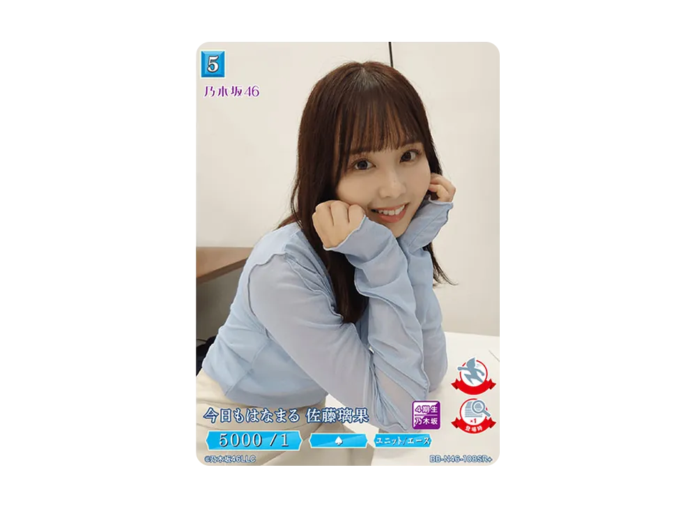 今日もはなまる 佐藤璃果 SR+ [BB-N46-108SR+](ビルディバイド -ブライト- x 乃木坂46 トレーディングカードゲーム)