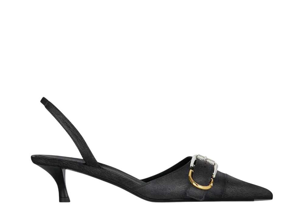 GIVENCHY Women's Voyou Slingbacks In Leather "Black"