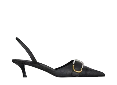 GIVENCHY Women's Voyou Slingbacks In Leather "Black"