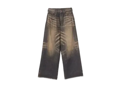 BEAMS Future Archive x Sugarhill Modern Denim Wide Trousers "Black"