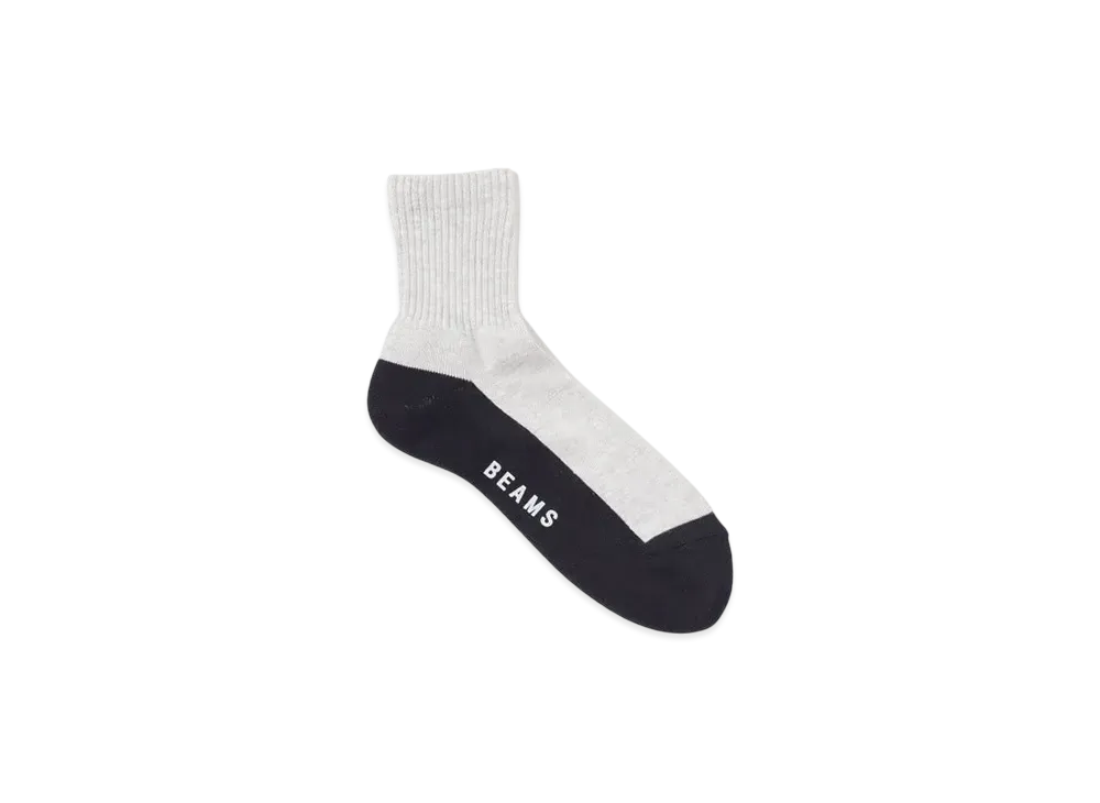 BEAMS Switch Bottom Socks "GrayNavy"