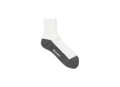BEAMS Switch Bottom Socks "WhiteGray"