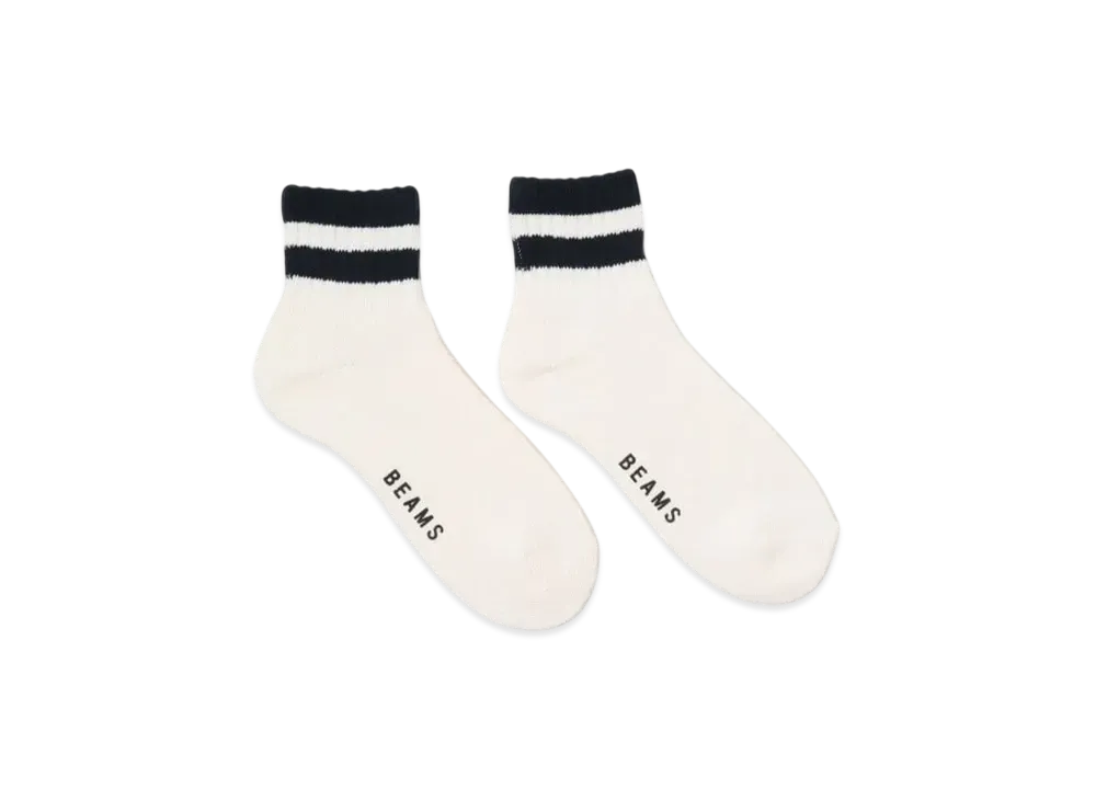 BEAMS 2 Pack Pile Socks "OffWhite"