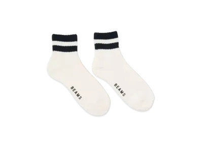 BEAMS 2 Pack Pile Socks "OffWhite"