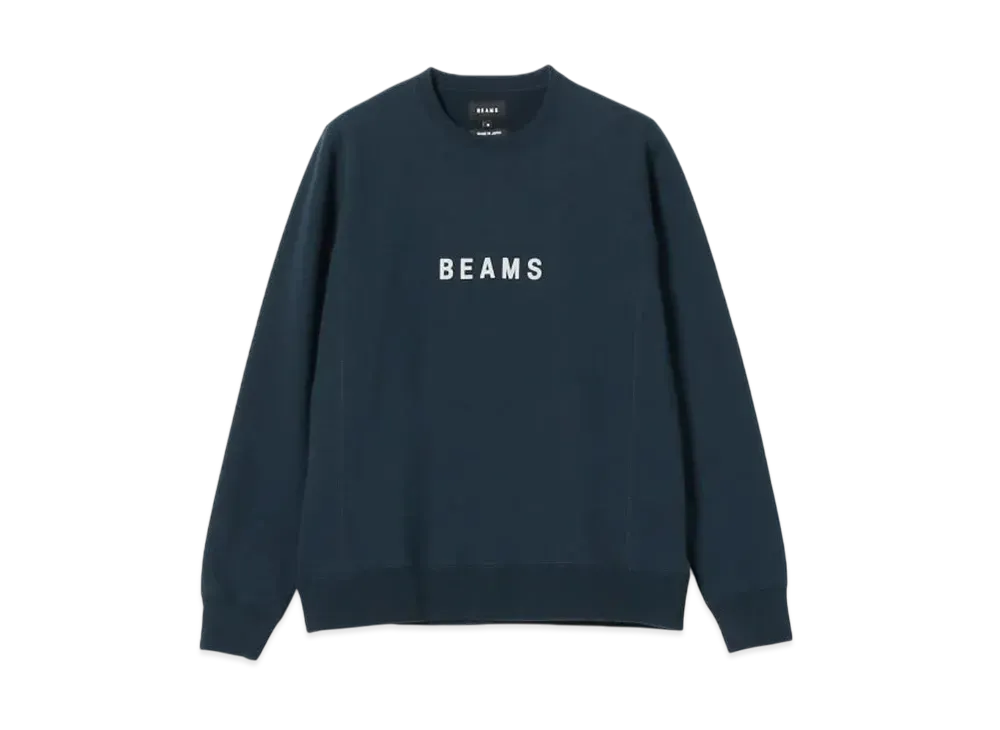 BEAMS Crew Neck Sweatshirt "Navy"