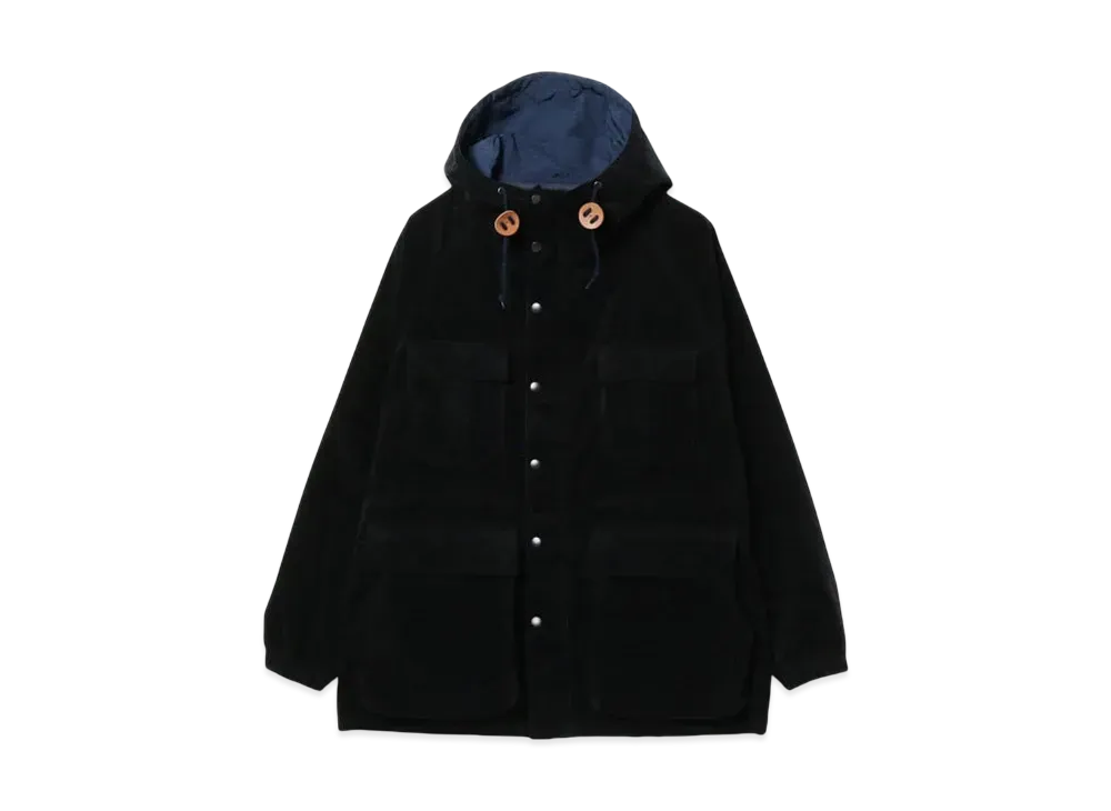 BEAMS Corduroy Mountain Parka "Black"