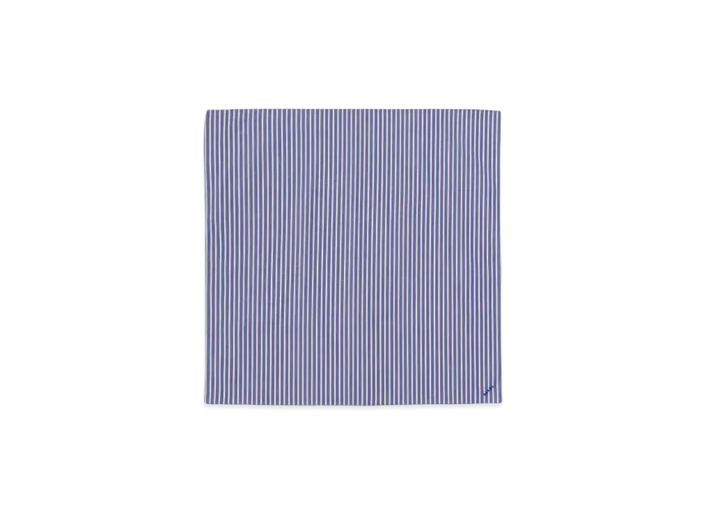 BEAMS Poplin Handkerchief "Blue"