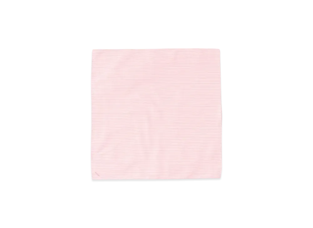 BEAMS Tetoron Cotton Striped Handkerchief "Pink"