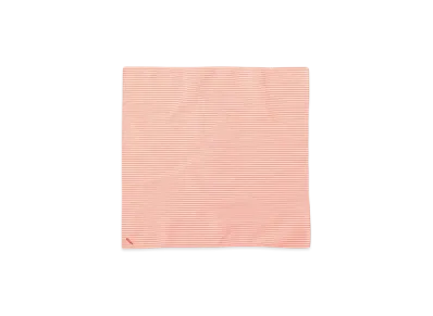 BEAMS Tetoron Cotton Striped Handkerchief "Orange"