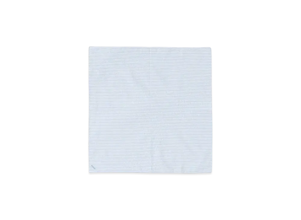 BEAMS Tetoron Cotton Striped Handkerchief "Sax"