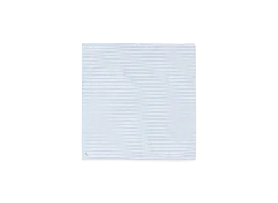 BEAMS Tetoron Cotton Striped Handkerchief "Sax"