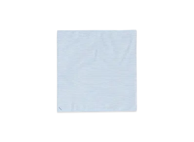 BEAMS Tetoron Cotton Striped Handkerchief "Blue"