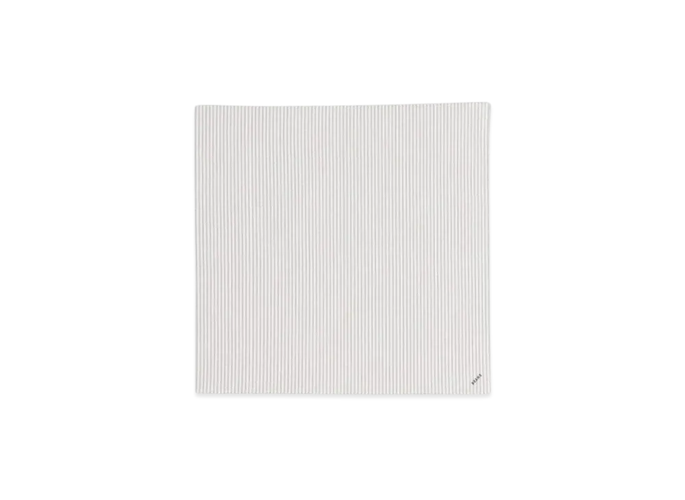 BEAMS Tetoron Cotton Striped Handkerchief "Gray"