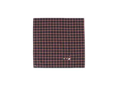 BEAMS Tartan Check Handkerchief "Red"