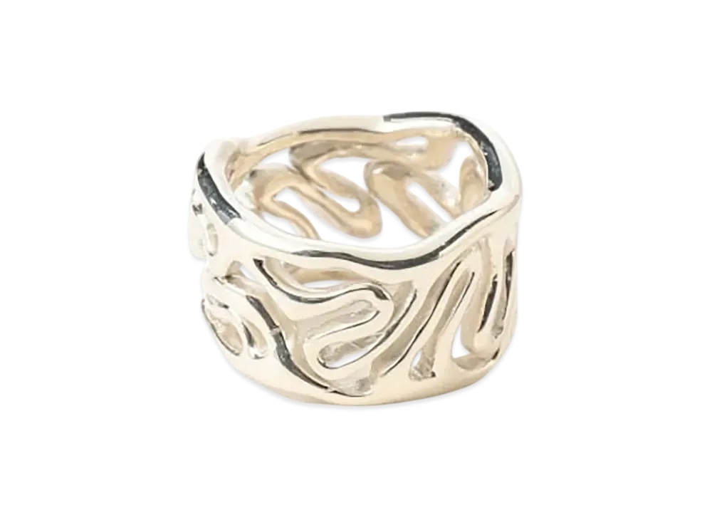 BEAMS FUTURE ARCHIVE x Octi Root Signet Ring "Silver"