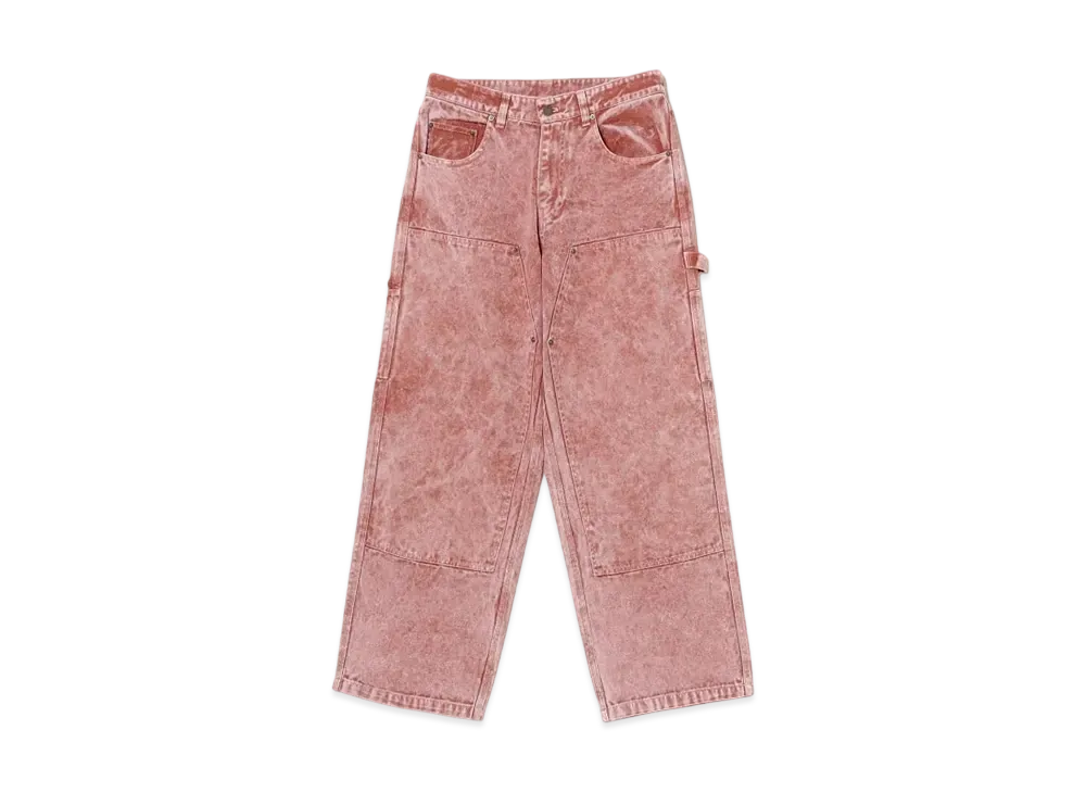BEAMS FUTURE ARCHIVE Boro Double Knee Work Pant "Pink"