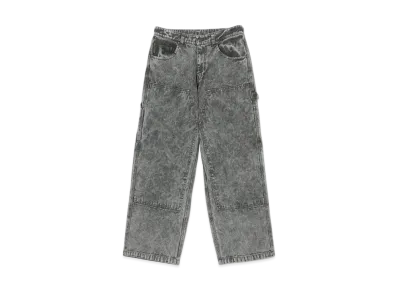 BEAMS FUTURE ARCHIVE Boro Double Knee Work Pant "Black"