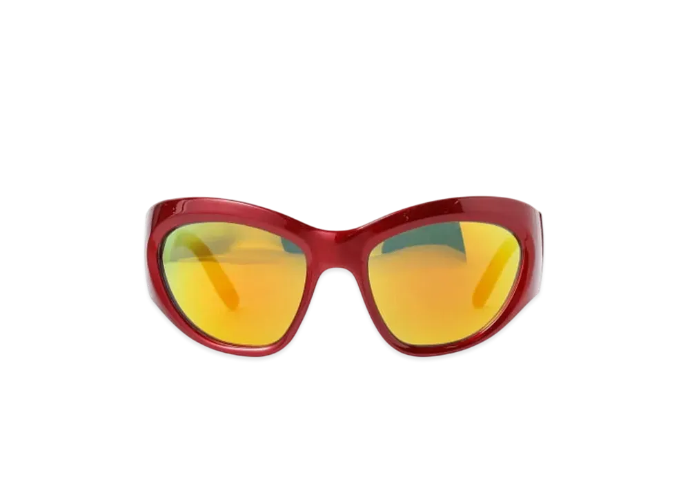 BEAMS FUTURE ARCHIVE Big Square Eye Wear "Red"