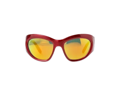 BEAMS FUTURE ARCHIVE Big Square Eye Wear "Red"