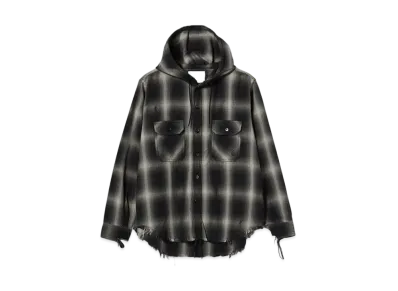 BEAMS FUTURE ARCHIVE Damage Nel Hoody "Black"