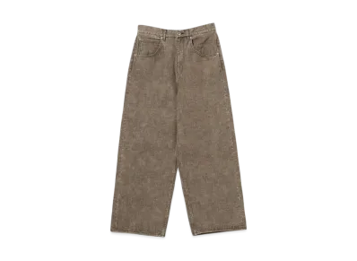 BEAMS FUTURE ARCHIVE Buggy Slab Denim Pants "Brown"