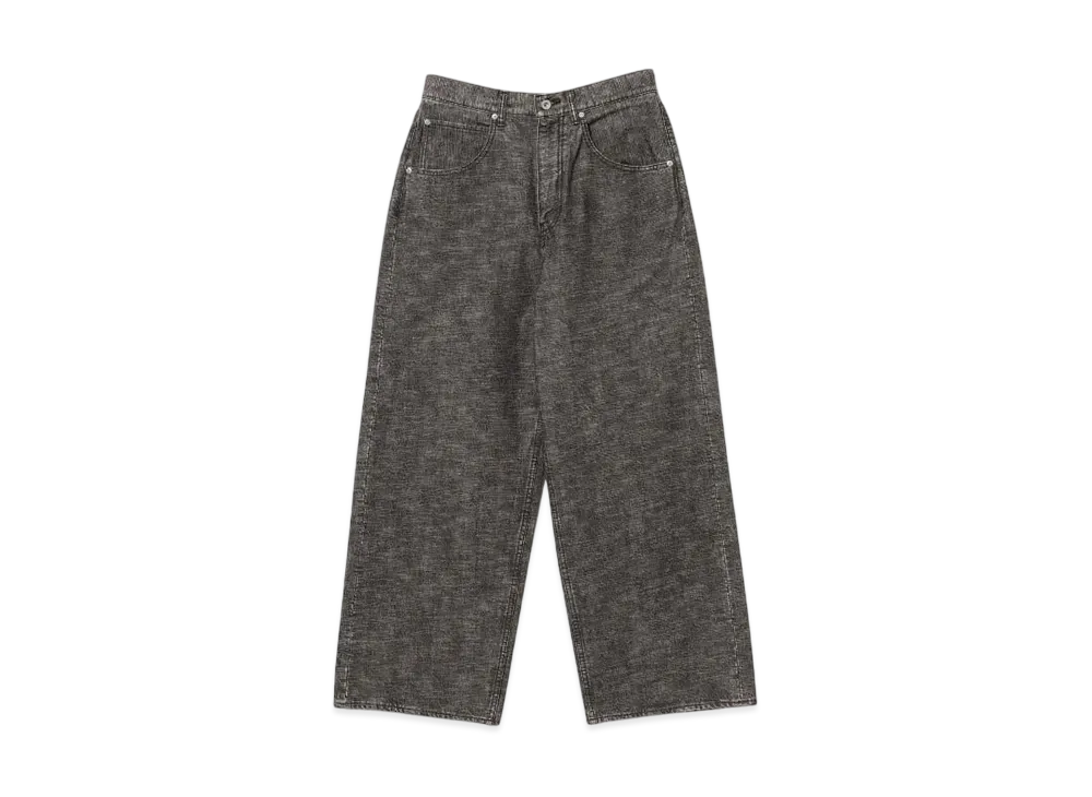 BEAMS FUTURE ARCHIVE Buggy Slab Denim Pants "Black"