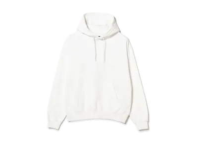 BEAMS Suvin Cotton Hoodie "White"