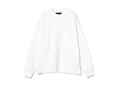 BEAMS Suvin Cotton Long Sleeve T-Shirt "White"