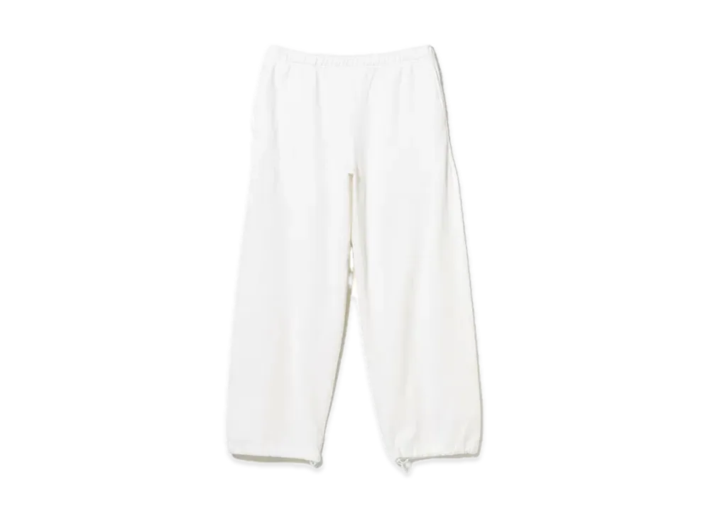 BEAMS Suvin Cotton Sweat Pants "White"