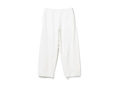 BEAMS Suvin Cotton Sweat Pants "White"