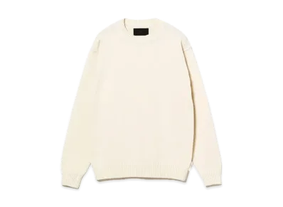 BEAMS 5Gauge Suvin Cotton Crewneck Knit "OffWhite"