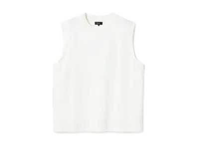 BEAMS Sleeveless Cut And Sew "White"