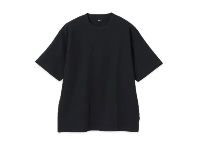 BEAMS Stretch Waffle Tee "Black"